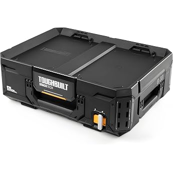 TOUGHBUILT (タフビルト) STACK TECH (スタックテック) Toolbox 30 | Heavy Duty Portable Tool Chest &amp; Storage Organizer with Dividers &amp; Auto 