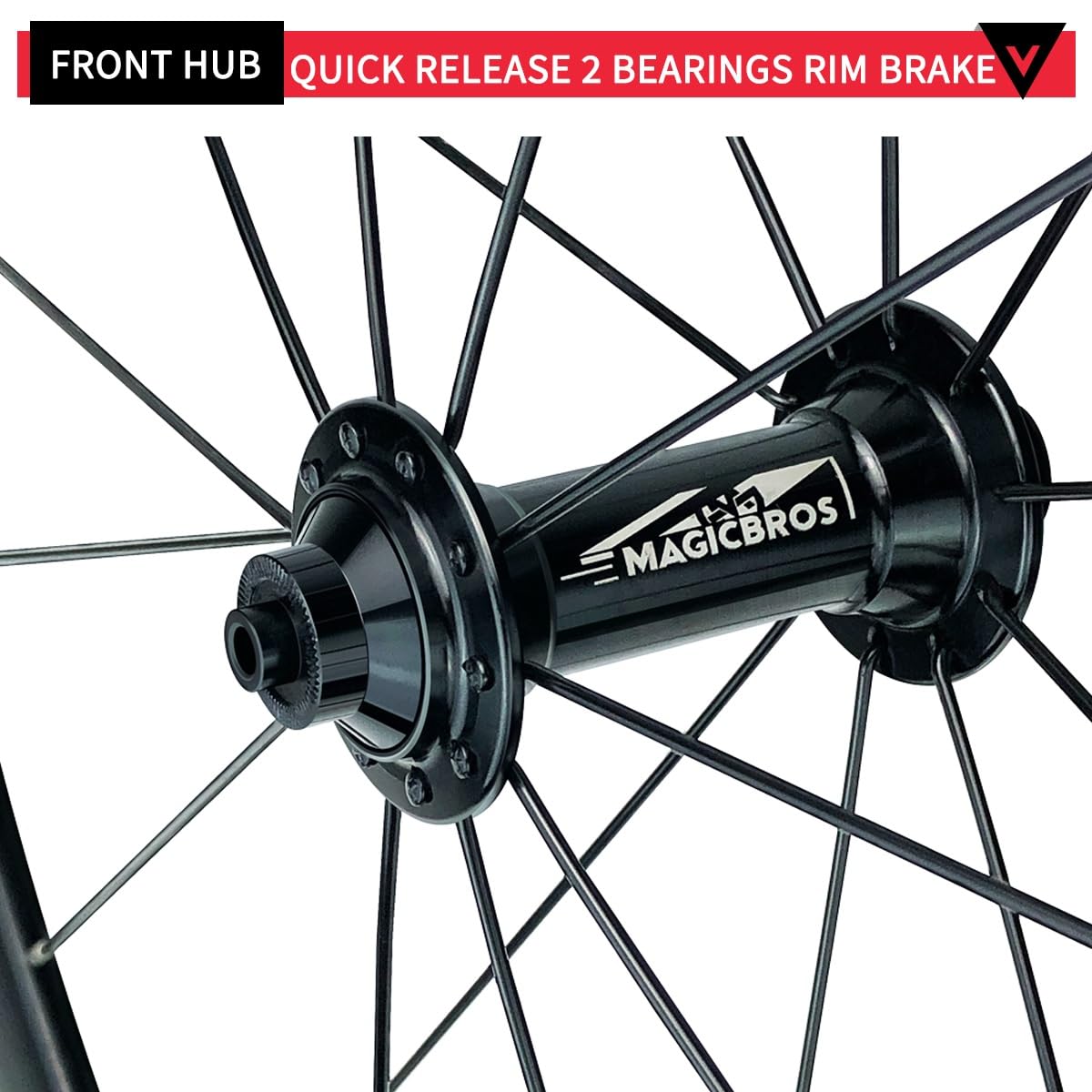 Ruote da Bici da Corsa 700C, Profilo del Cerchio 40/50 mm, Cerchi in Lega di Alluminio a Doppia Parete, sgancio rapido, interasse mozzo Anteriore 100 mm/interasse mozzo posterior
