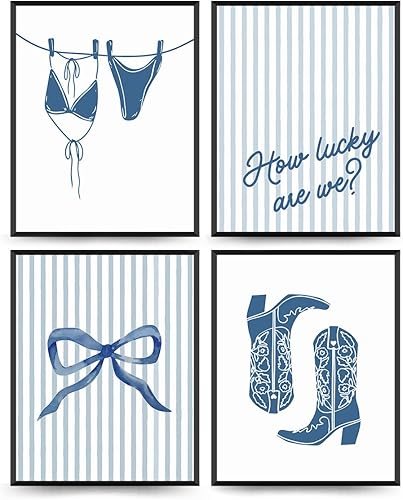 Vista 15 de Wheatwin Decoración de pared de barra de vaquera occidental, impresiones neutrales del oeste, decoraciones de pared retro de moda para el hogar