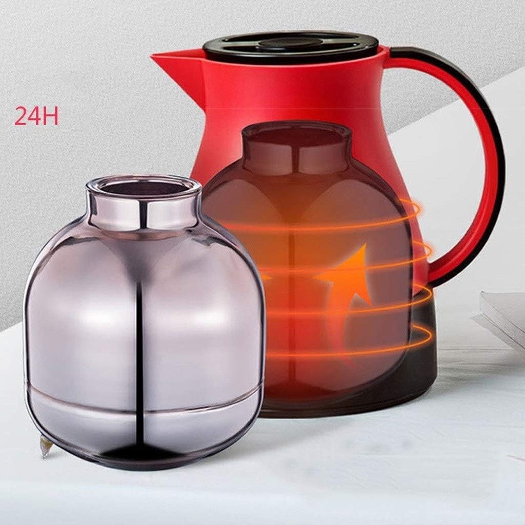 Two-color Tea Bottle, Household Kettle, Insulation Large Capacity European Kettle Pot Insulation Pot(white-Dinosaur Doodle4)