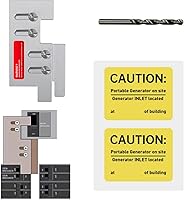 Vista 1 de Kit de bloqueo de generador compatible con Eaton Cutler Hammer Vertical Throw 150 o 200 Amp paneles principales, 2 1/4 pulgadas de espacio entre
