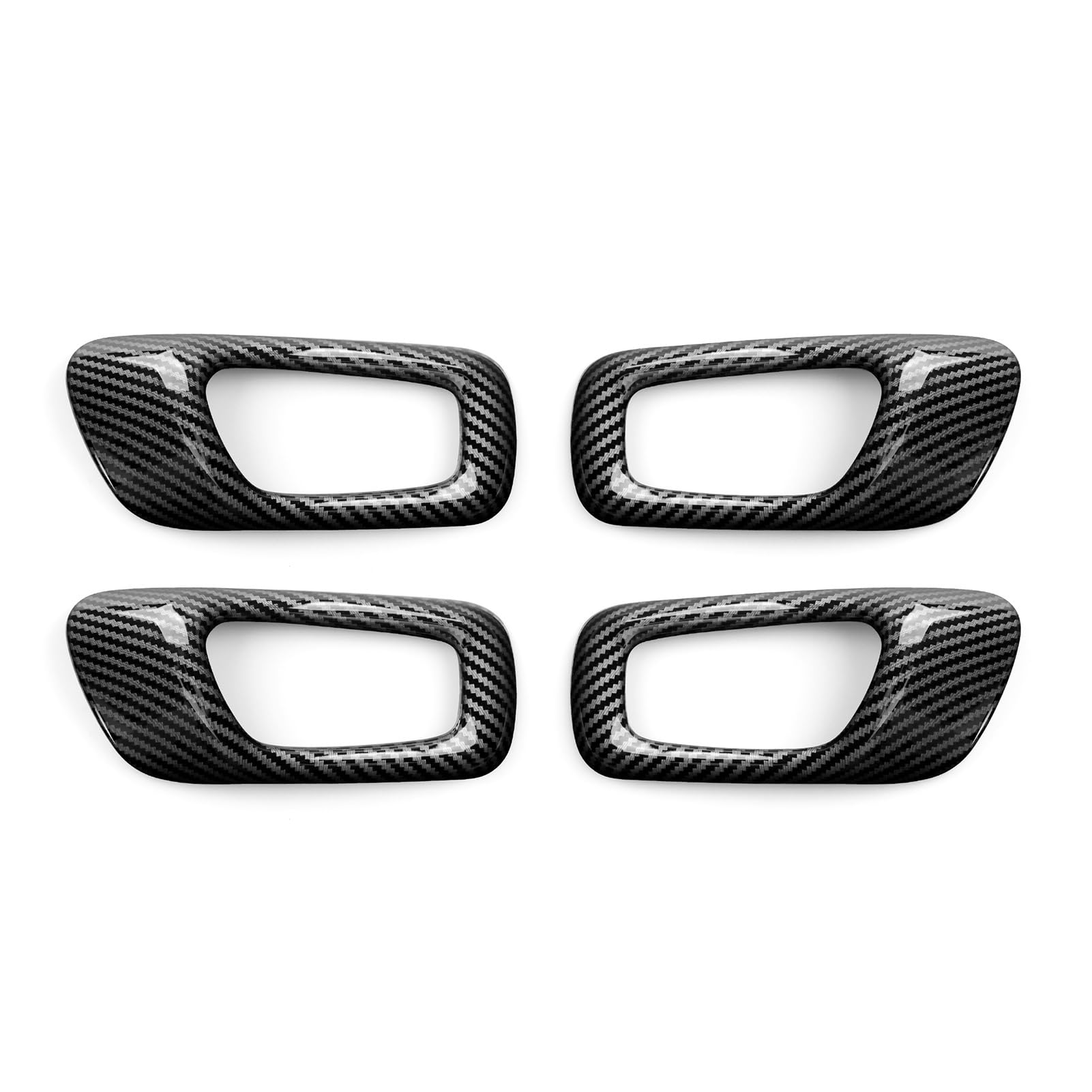 Car Part Car Inner Door Handle Bowl Decals for H-onda for Civic 11th Gen 2022 2023 Accessories ABS Carbon Fiber Interior Stickers