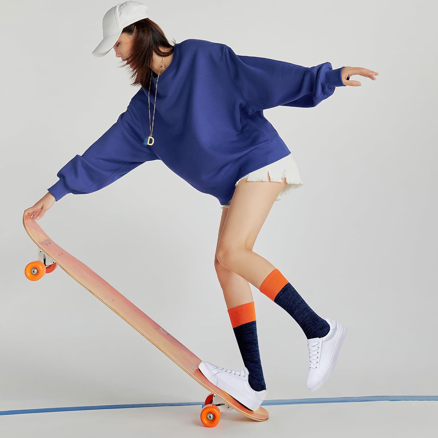 Rominz Women's White Canvas Sneakers Black Casual Non Slip Shoes Lightweight Comfortable Walking Shoes for Women - Image 3