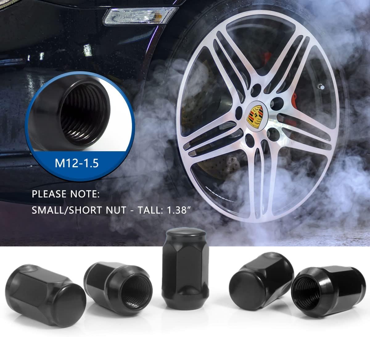 80% оƒƒ Dіѕсоunt GAsupply 12x1.5 Lug Nuts Black, Closed End Bulge Acorn Wheel Lug Nut 3/4 inch (19mm) Hex 1.38 inch Length, 20 Pack Amаzоn Crаzу 🔥 Dеаlѕ GAsupply 12x1.5 Lug Nuts Black, Closed End Bulge Acorn Wheel Lug Nut 3/4 inch (19mm) Hex 1.38 inch Length, 20 Pack