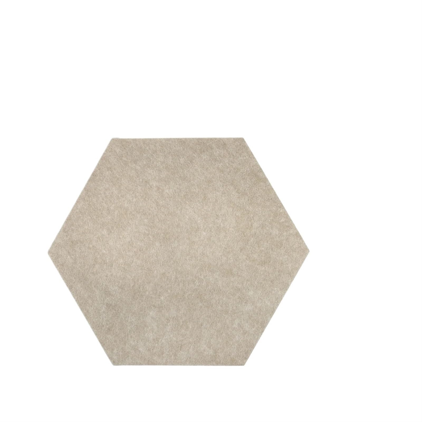 Panneaux en feutre hexagonaux pour créer un coin bureau cosy à la maison