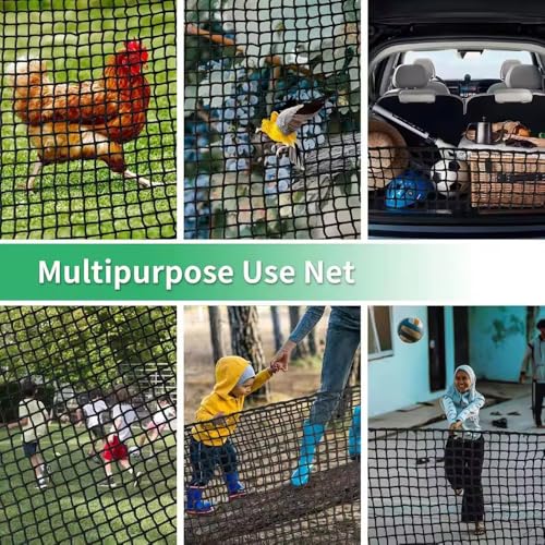 Golf Übungsnetz 3m x 6m mit Zielplane & 10 Bällen – Schwarzes Polyesternetz mit 2,54cm Maschen, verstärkten Kanten, 4 Karabinern – Schnell aufbaubar für Garten/Garage | Ballfangnetz für Schlagtraining