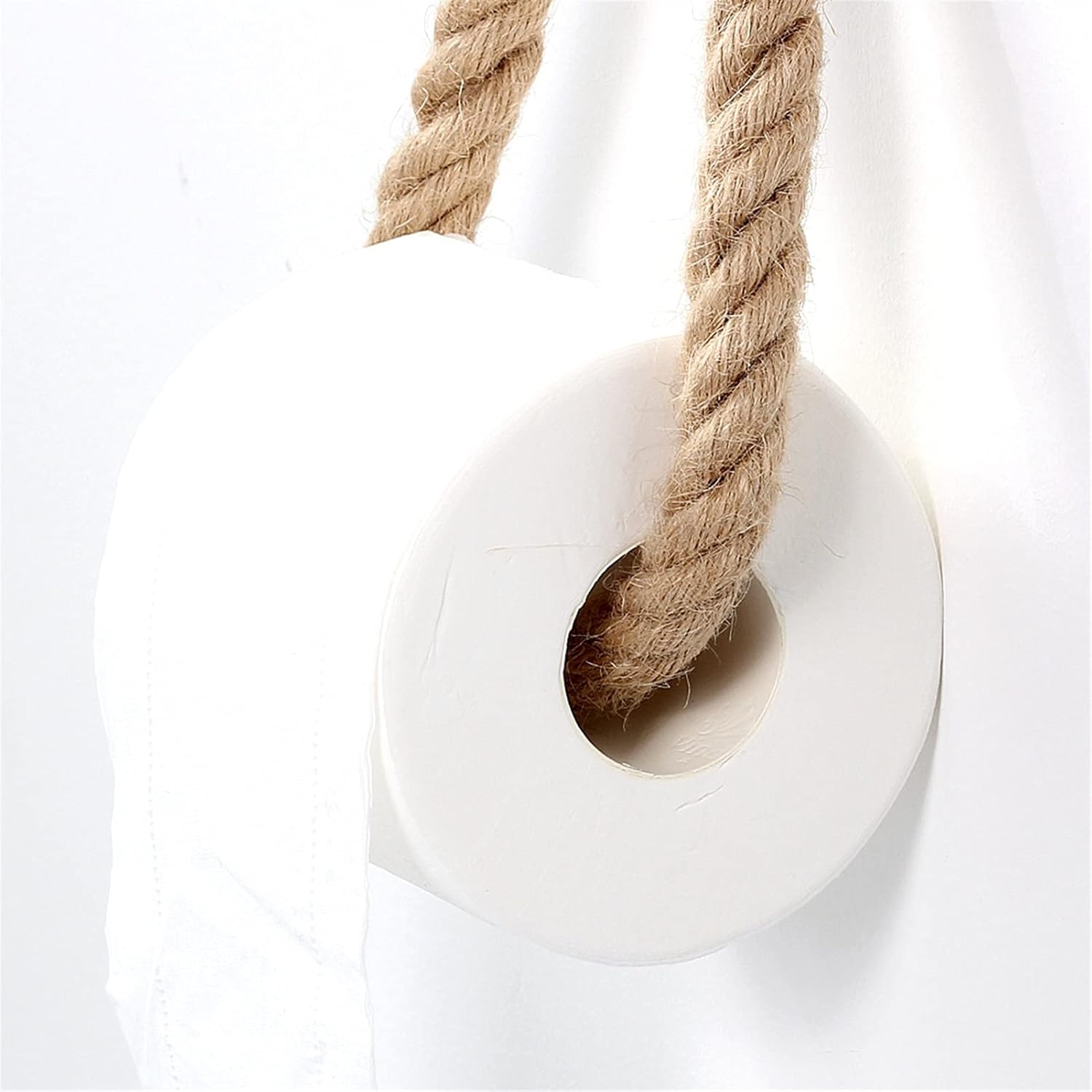 Toilet Paper Holder - Vintage Towel Hanging Rope Toilet Paper Holde Kitchen Bathroom Storage Rack Suction Cup Wall Mounted Movable Toilet Roll Holder (Color : F) (Color : 7-a)