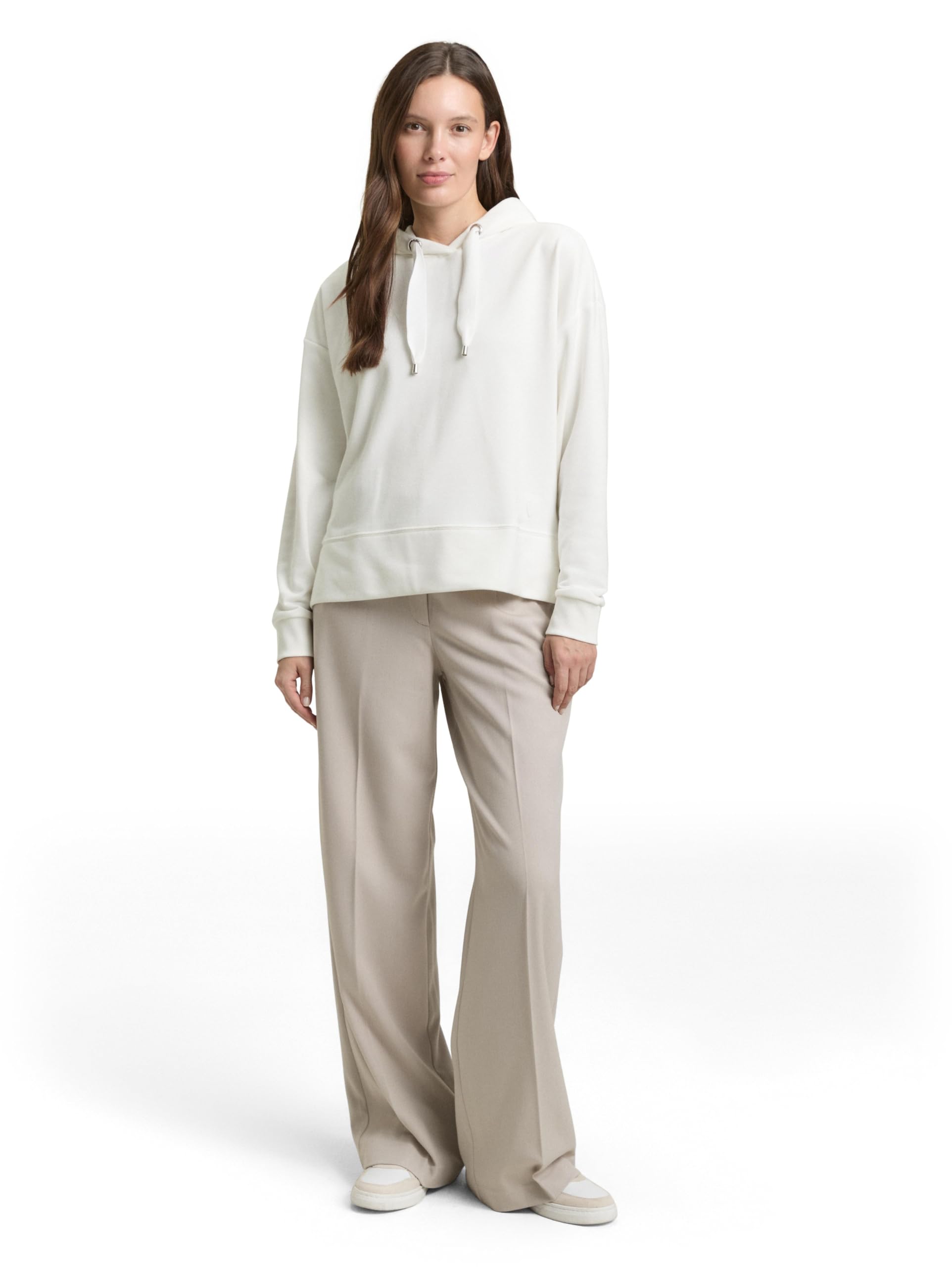 TOM TAILOR Damen-Sweatshirts & Kapuzenpullover Maglia di Tuta, 10315-Whisper White, XXL Donna
