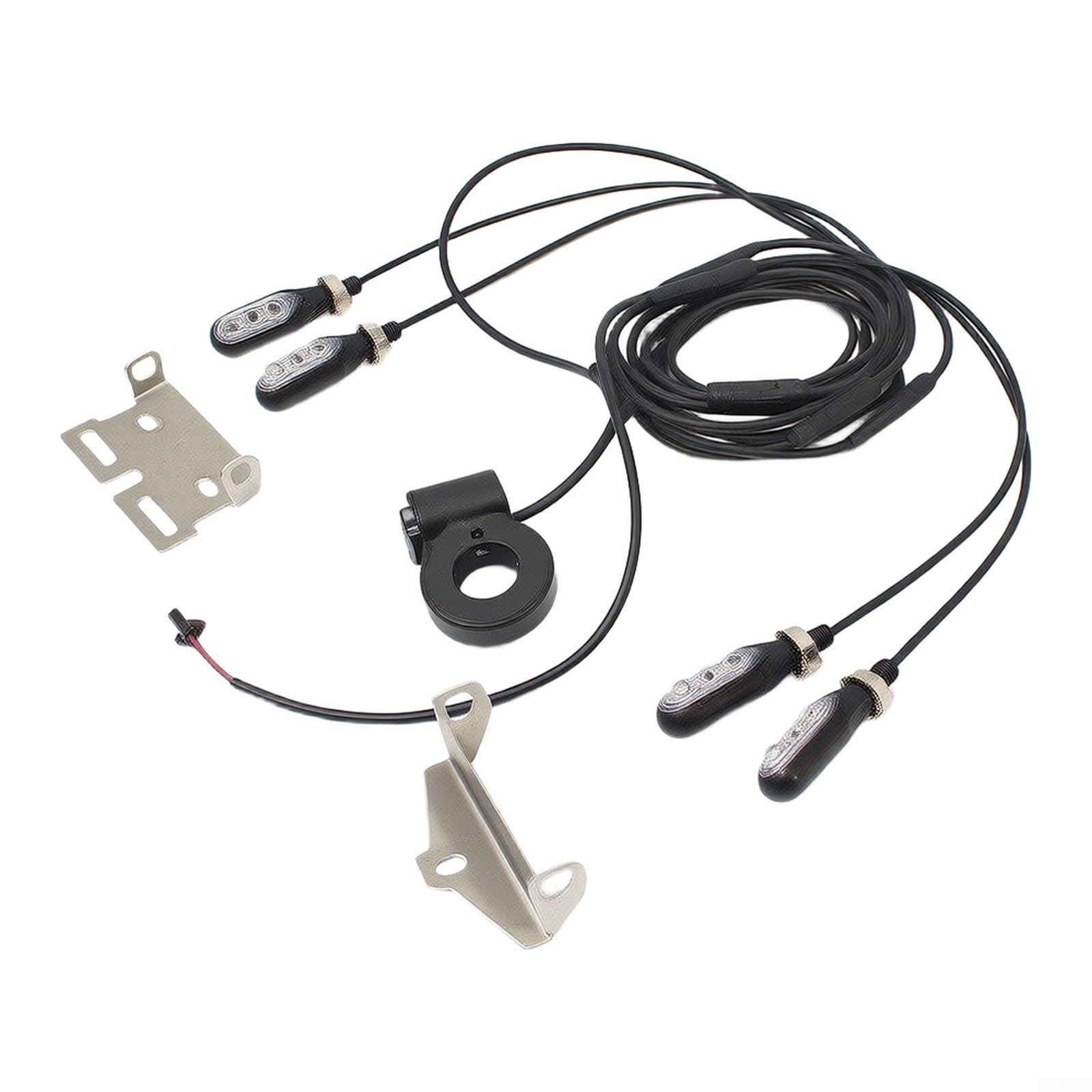 Kit Éclairage Vélo 12V pour avant Arrière pour clignotant Kit