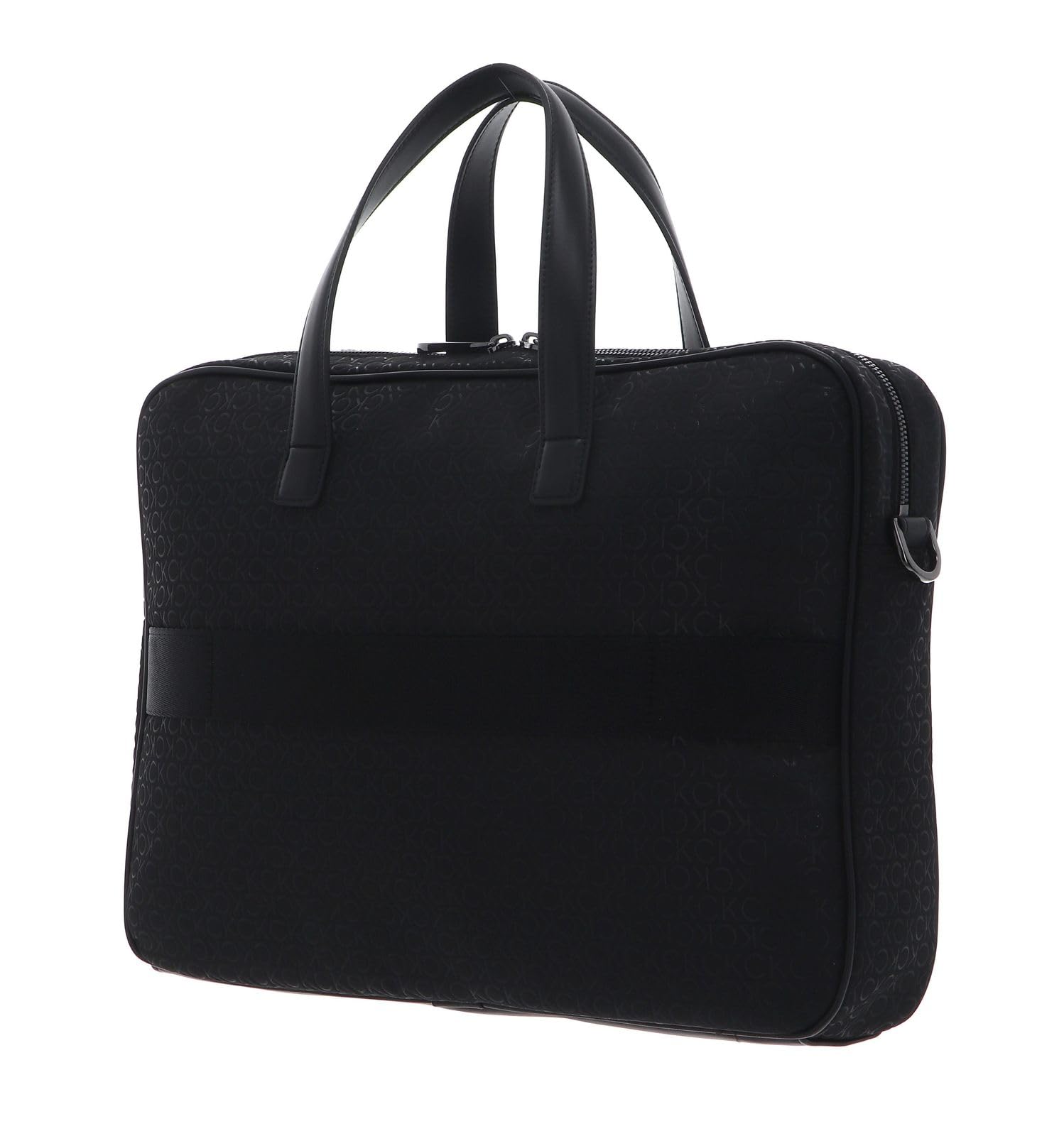Calvin Klein maletín bolsa de ordenador portátil con compartimento para portátil CK Elevated Laptop Bag Repreve Black Tonal Mono negro
