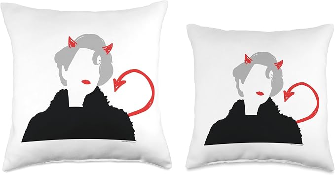 The Devil Wears Prada Miranda Priestly Devil Scribble Icon Throw Pillow