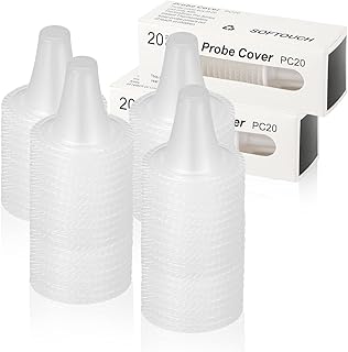 200pcs Thermometer Covers, Disposable Probe Covers Digital Thermometer Probe Covers Lens Refill Caps for Thermometer Ear Covers for Ear Thermometer