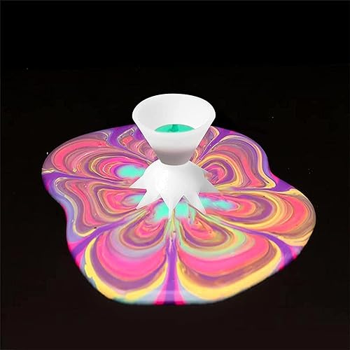 Miniatura 5 de Taza dividida para verter pintura, mini embudo dividido de 7 patas, mini embudo para verter flores, pintura de bricolaje, embudo para verter