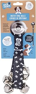 NicePaws Dog Door Bell: 7 Extra Loud, Chew-Resistant Potty Training Bells - Adjustable for All Breeds & Doors
