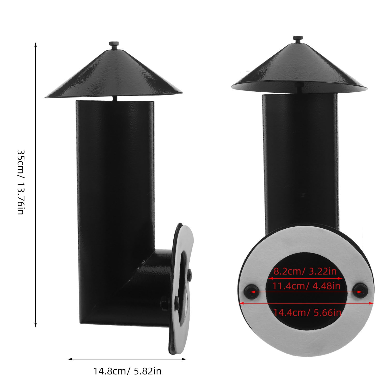 Stufa Nero per Barbecue a Pellet in Acciaio al Carbonio Resistente alle Intemperie con Guarnizione e Accessori per Uso su Patio e Barbecue a Pellet