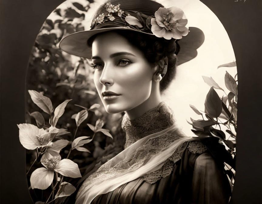 Affiches sur toile Lady in the Garden SERENDIPITP sans cadre de 58x90 cm