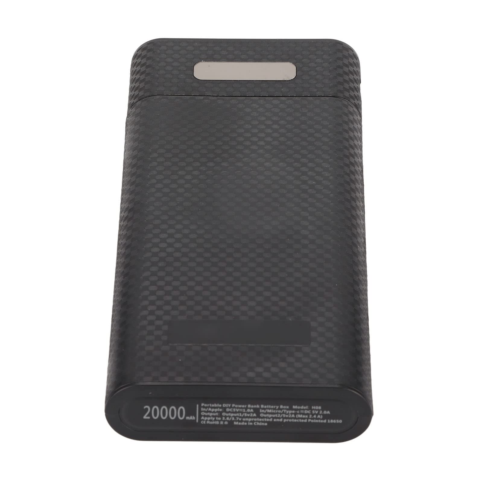 BAFOVY Power Bank Box 8x18650 USB Output 10W Fast Charging Mobile Battery Box with LCD Display and Micro