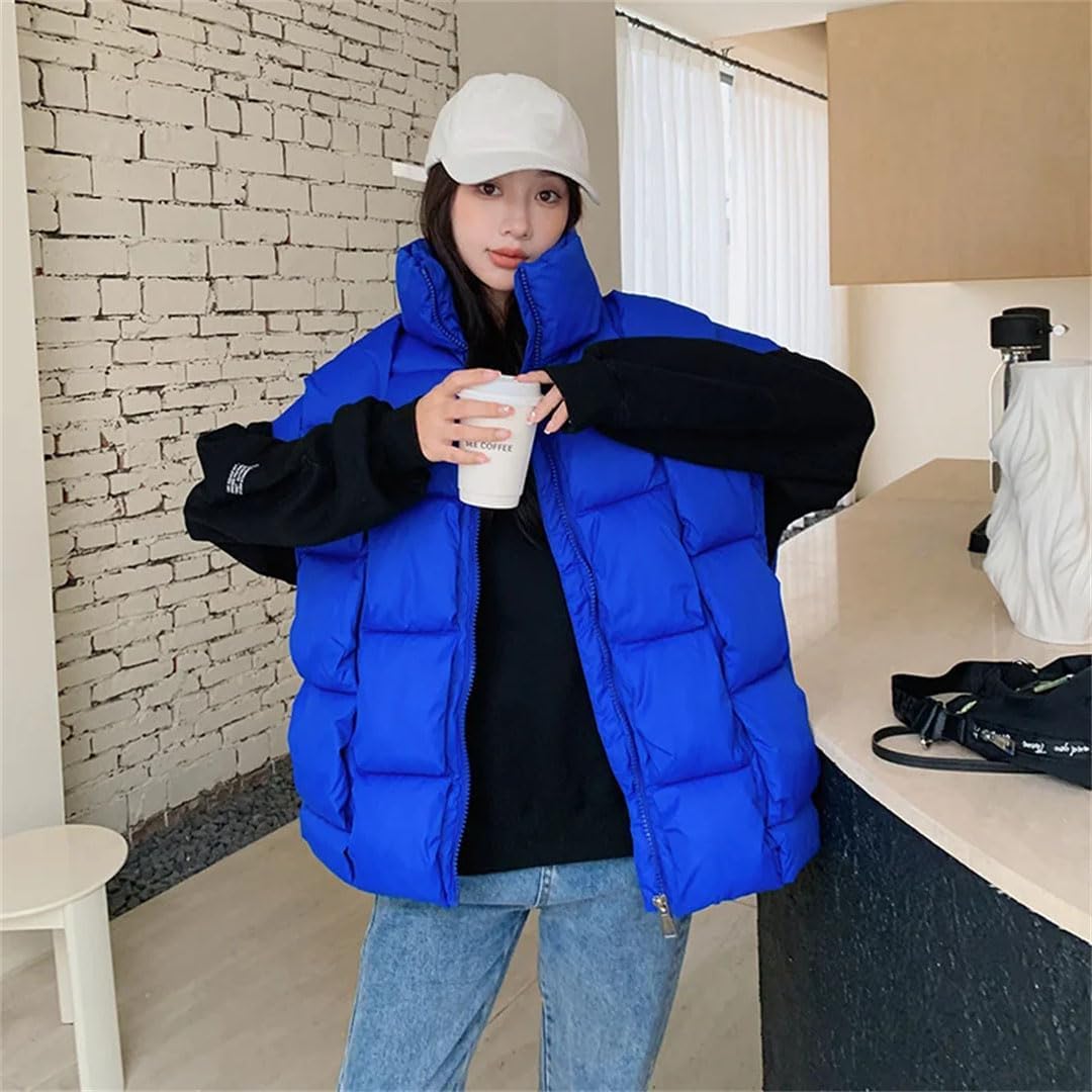 Women Sleeveless Vests Korean Loose Warm Down Cotton Waistcoat Female Parkas Tops