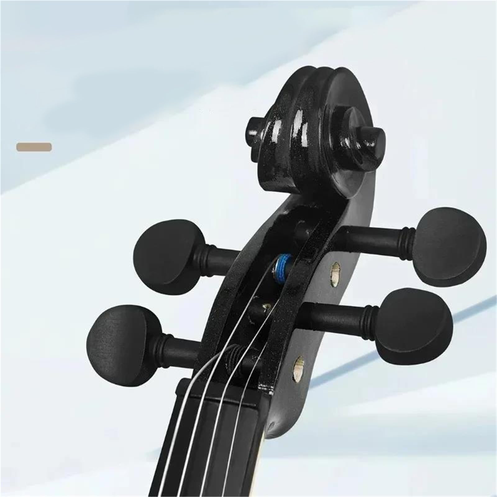 Conjunto De Violín Negro Madera Maciza 4/4 Violín Profesional | Un instrumento de nivel profesional adecuado para principiantes.