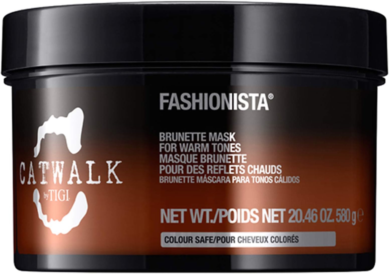 TIGI Catwalk Fashionista Brunette Mask, 20.46 Oz Hair Mask for Brunettes & Red Hair