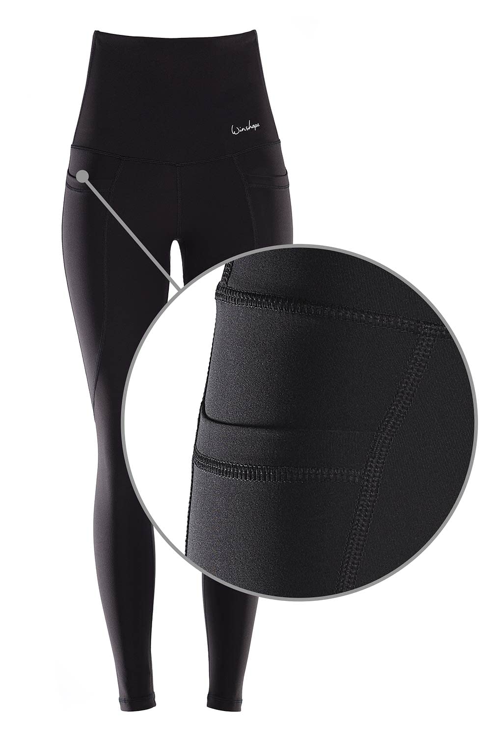 WINSHAPE Winshape Damskie Legginsy Funkcyjne Comfort Hwl115c "High Waist" Z Trzema Praktycznymi Kieszeniami - legginsy Kobiety