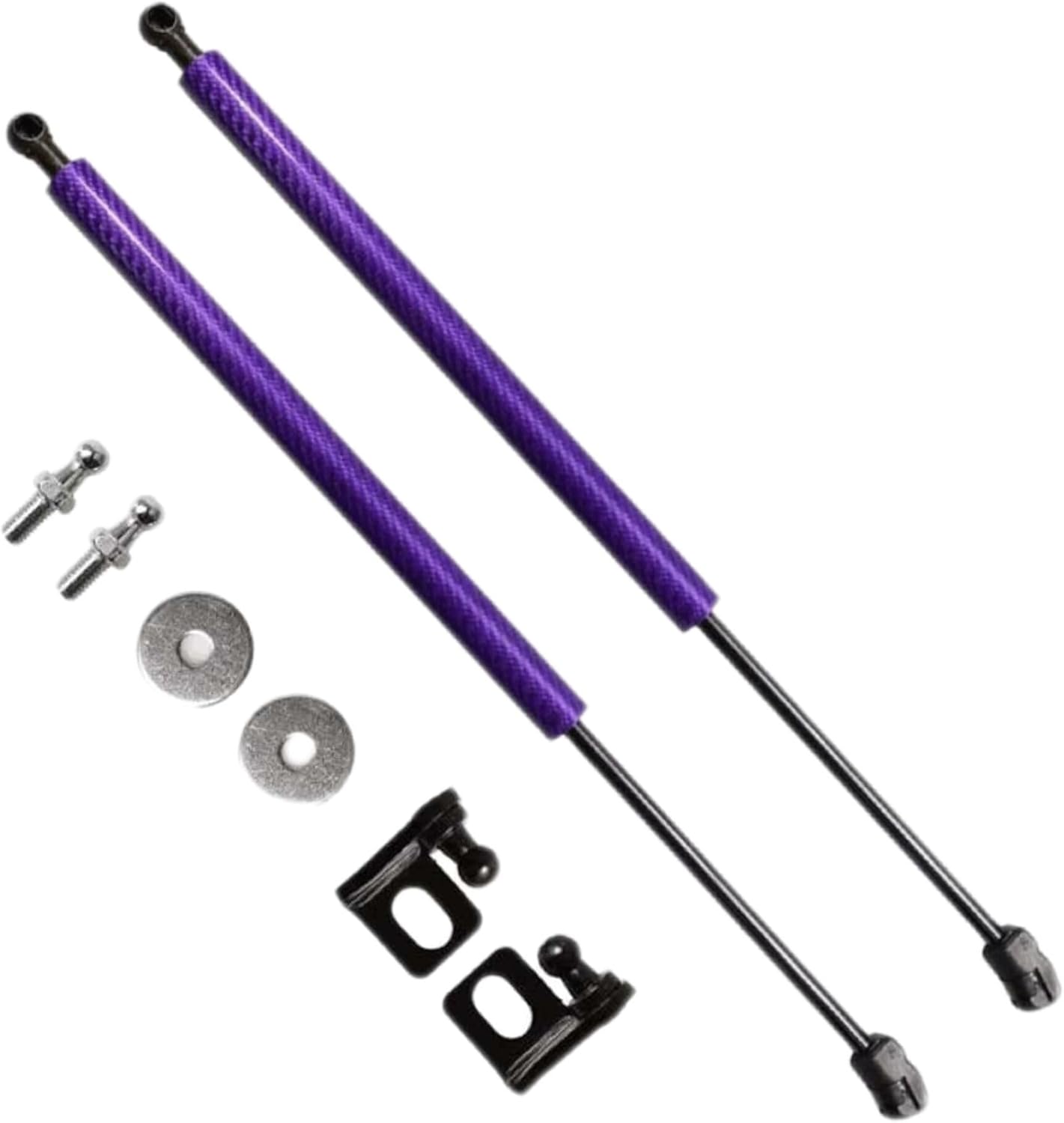 TSUBASA Lift Supports Struts for Nissan Ariya (FE0) 2022-2025 Front Bonnet Hood Modify Carbon Fiber Gas Charged Shock Dampers Spring Bar (2 PCS) (Red Carbon Fiber)