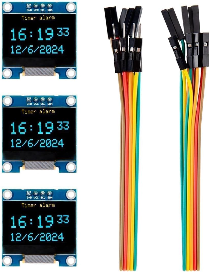 Amazon.com: ELEGOO 3PCS 0.96 Inch OLED Display Screen Module Compact ...