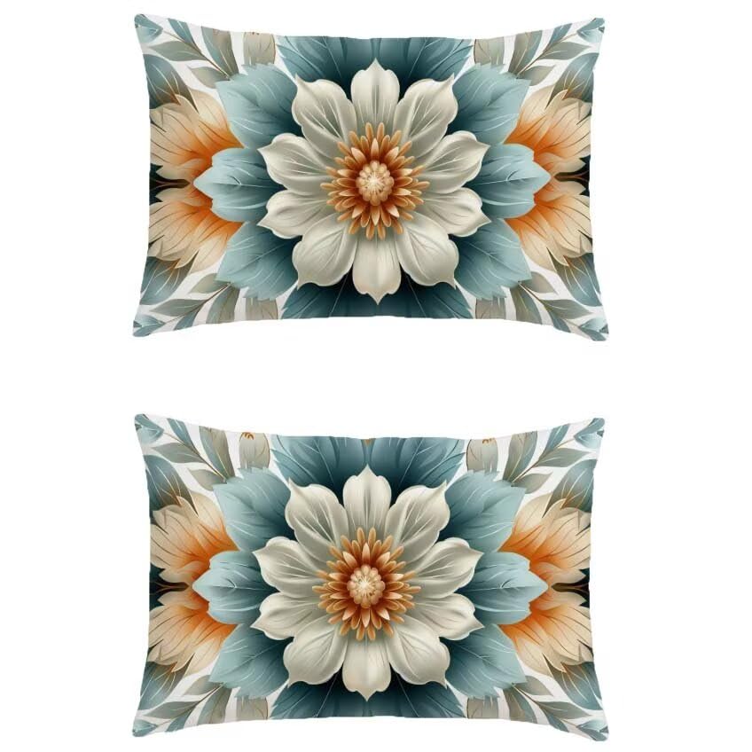 Housse coussin extérieur bleu 80x100cm étanche pour protéger vos grands coussins de l'humidité