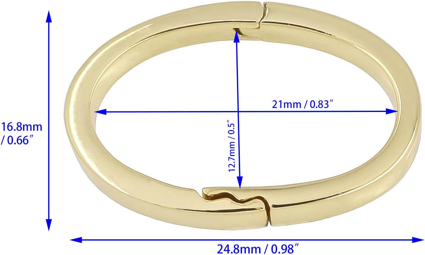 Large Sterling Silver Oval Shortener Pearl Enhancer Push Click Clasp, 18kt Gold Plated