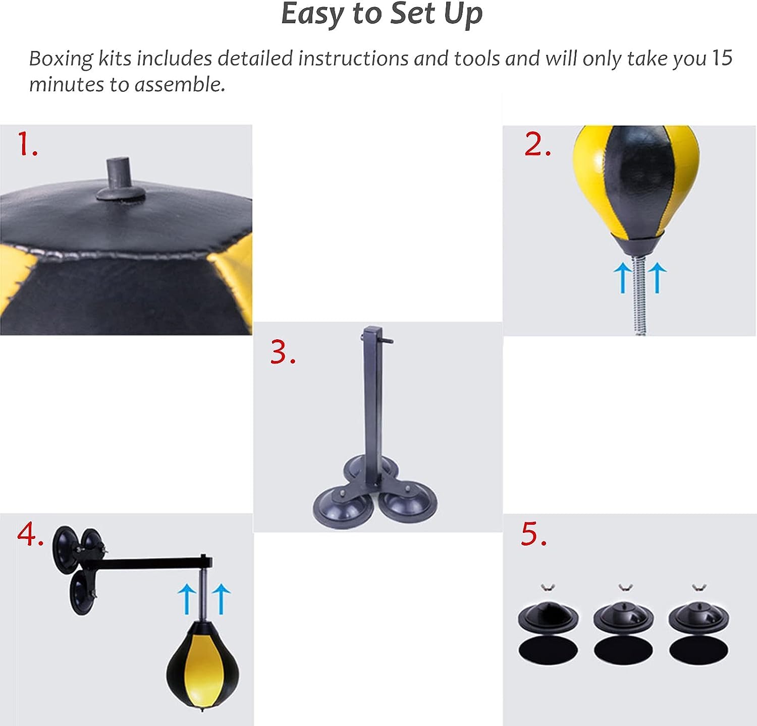 Double End Speed Ball, Speed Ball da boxe, Sacco da boxe da appendere alla porta, Speed Ball da boxe professionale per uomini e donne, Attrezzatura da palestra per boxe da casa, ufficio e porta per