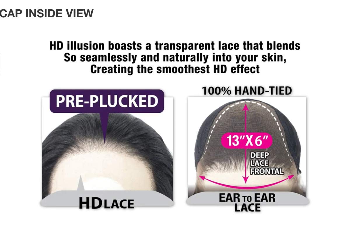 FREETRESS EQUAL WIG Illusion HD Lace Frontal Wig 13X6 HDL-04 (RHFDEEPWIN)