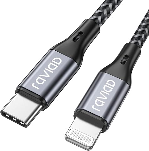 RAVIAD Cavo USB C a Lightning 1M [Certificato MFi] Cavo iPhone USB Tipo C