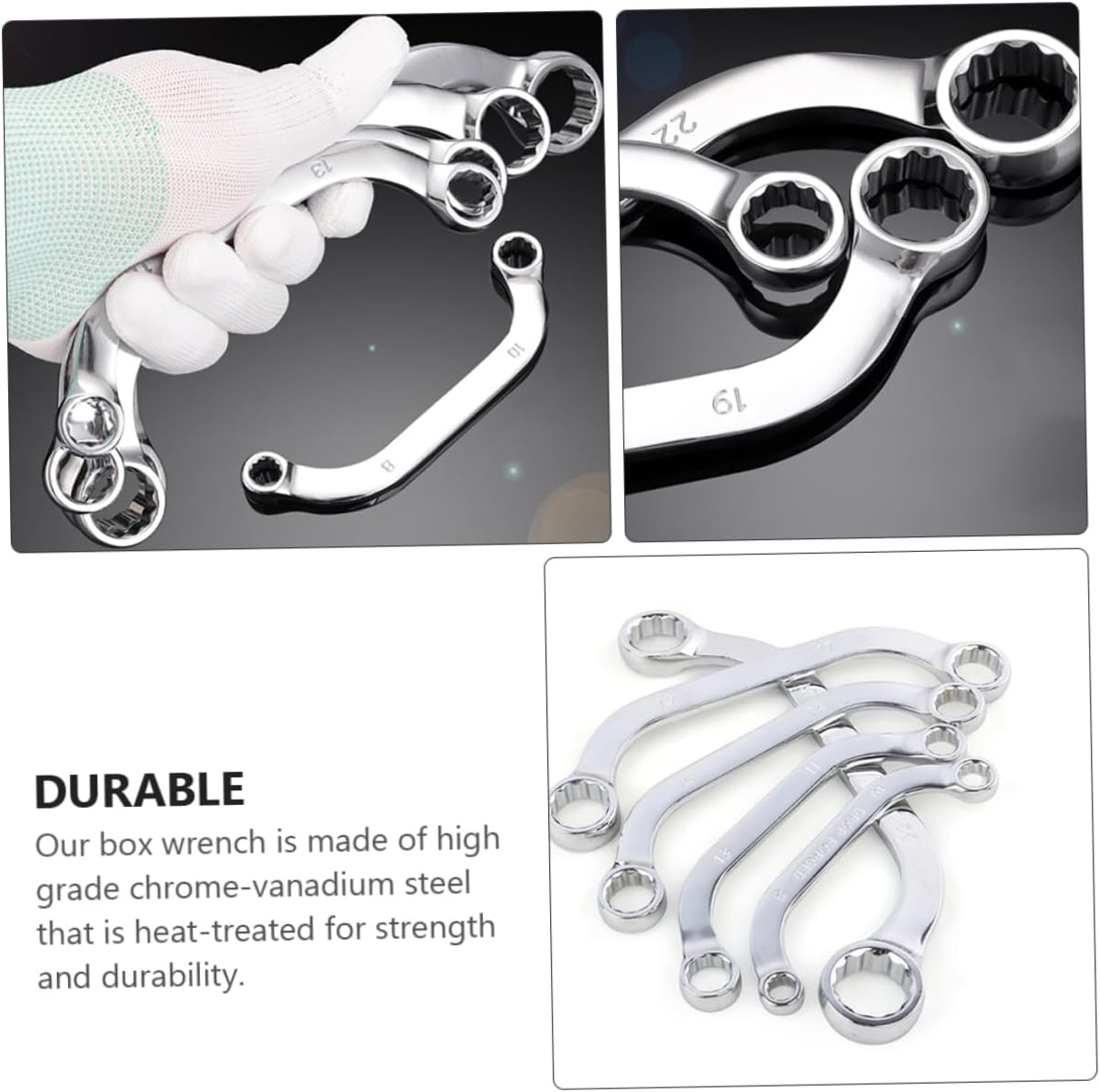 5pcs Wrench Tool Set Double Box End Wrench Steel Socket Socket Set Ratchet