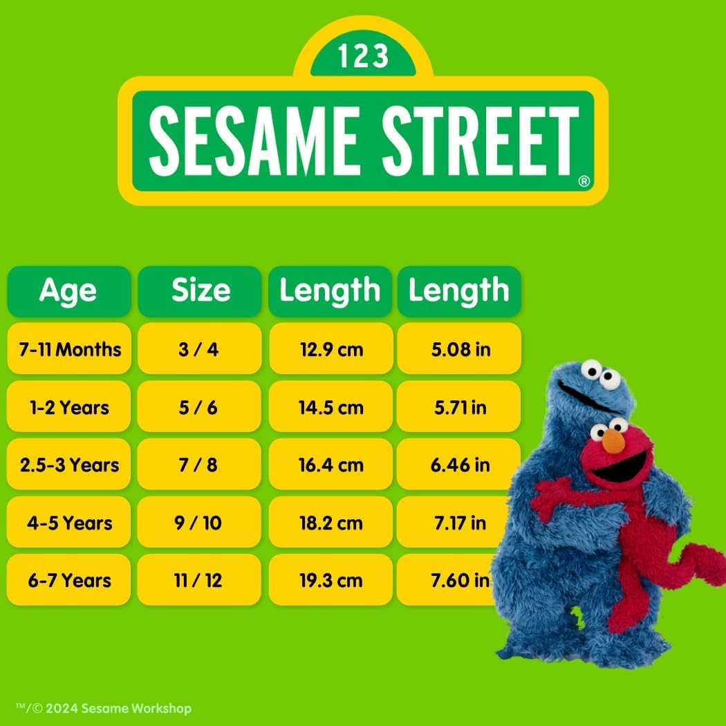 Sesame Street Water Shoes for Kids - Sandals Waterproof Bungee Drawstring Closure Quickdry Slipon Aqua Socks (Sizes: 3-4 Infant / 5-10 Toddler / 11-12 Little Kid) - Image 6