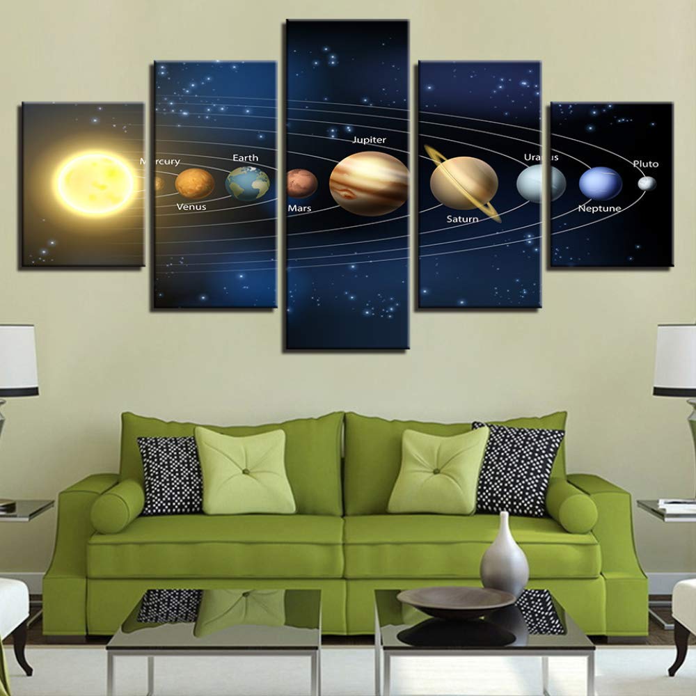 Peinture en aérosol système d'étoiles - Toile murale artistique d'exception pour salon