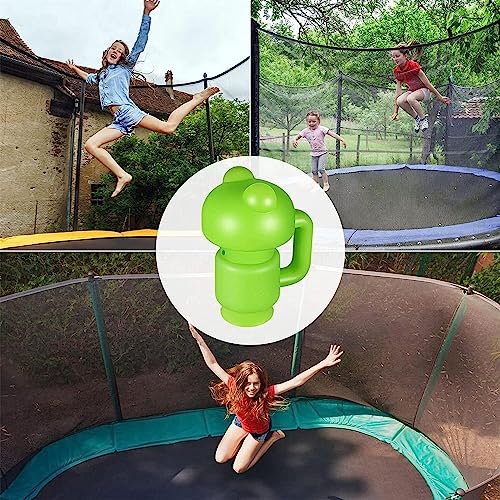 Capuchon de poteau trampoline vert contre usure filet protection - 6