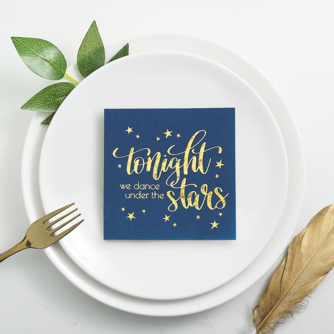 TONIGHT WE DANCE UNDER THE STARS BEV NAP - Party Supplies - 50 Pieces