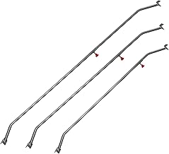 Wiltec 3 x flat tarpaulin brackets 108-150 cm for trailers, adjustable aluminium brackets for trailer tarpaulins, tarpaulin tensioners for flat tarpaulins