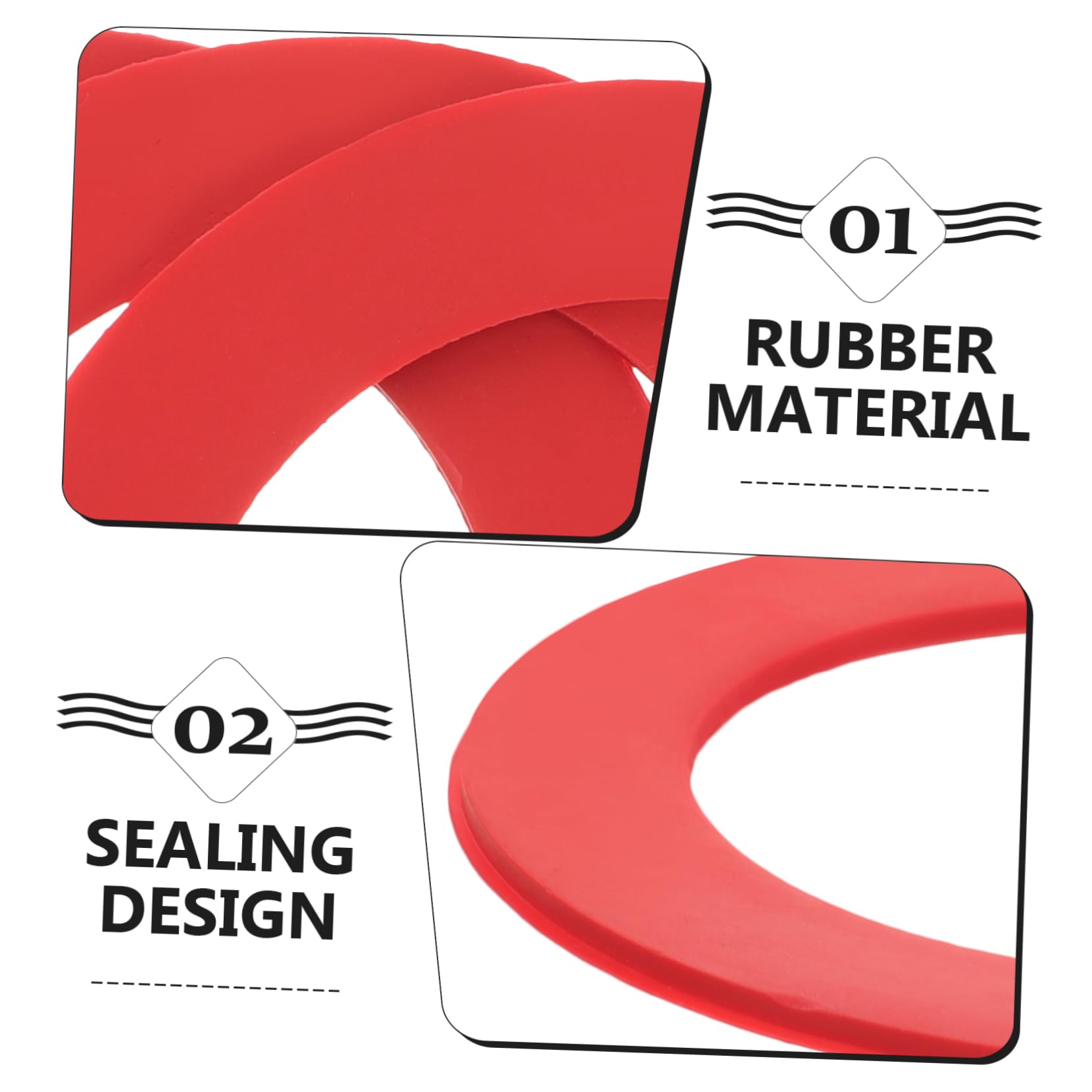 DOITOOL 3 Sätze Gummidichtung Dichtung Für Spülkasten Toilettenspülung Ersatzteile Goldener Toilettenspülknopf Toilettenzubehör Zubehör Für Toilettenspülungen Wassertankspüler 3 Stück * 3