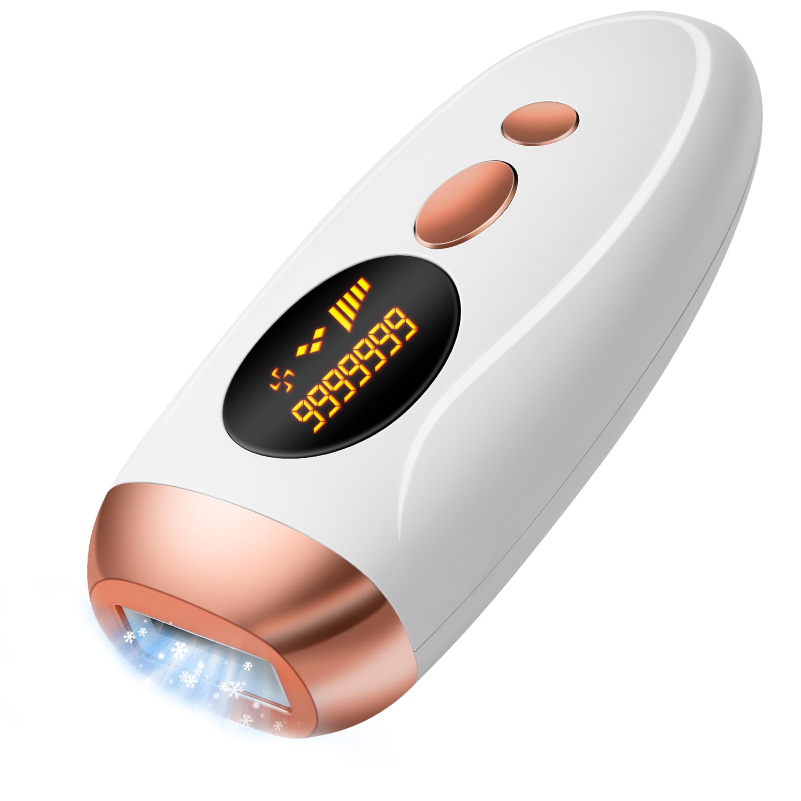 IPL Haarentfernungsgerät mit Eiskühlung, 999,999 Impulse, Geräte Haarentfernung Laser Schmerzfreie, Dauerhafte Haarentfernung für Frauen & Männer, Für Gesicht, Körper, Bikinizone, Beine, Achseln