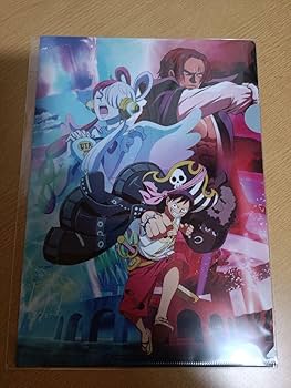 ONEPIECE マガジン クリアファイル FILM RED ルフィ ウタ 中古】クリアファイル ウタ＆ルフィ＆シャンクス 2ポケット
