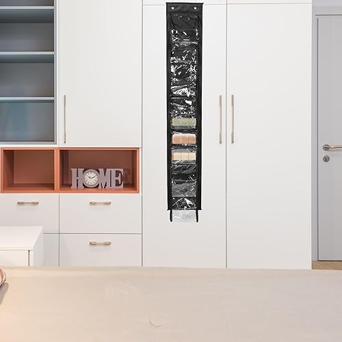 Miniatura 4 de Angoily Leggings Storage Organizer Towel Hanging Organizer Space Saving Clothes Closets 12 Roll Holder T Shirt Organizer for Yoga Pants Towel