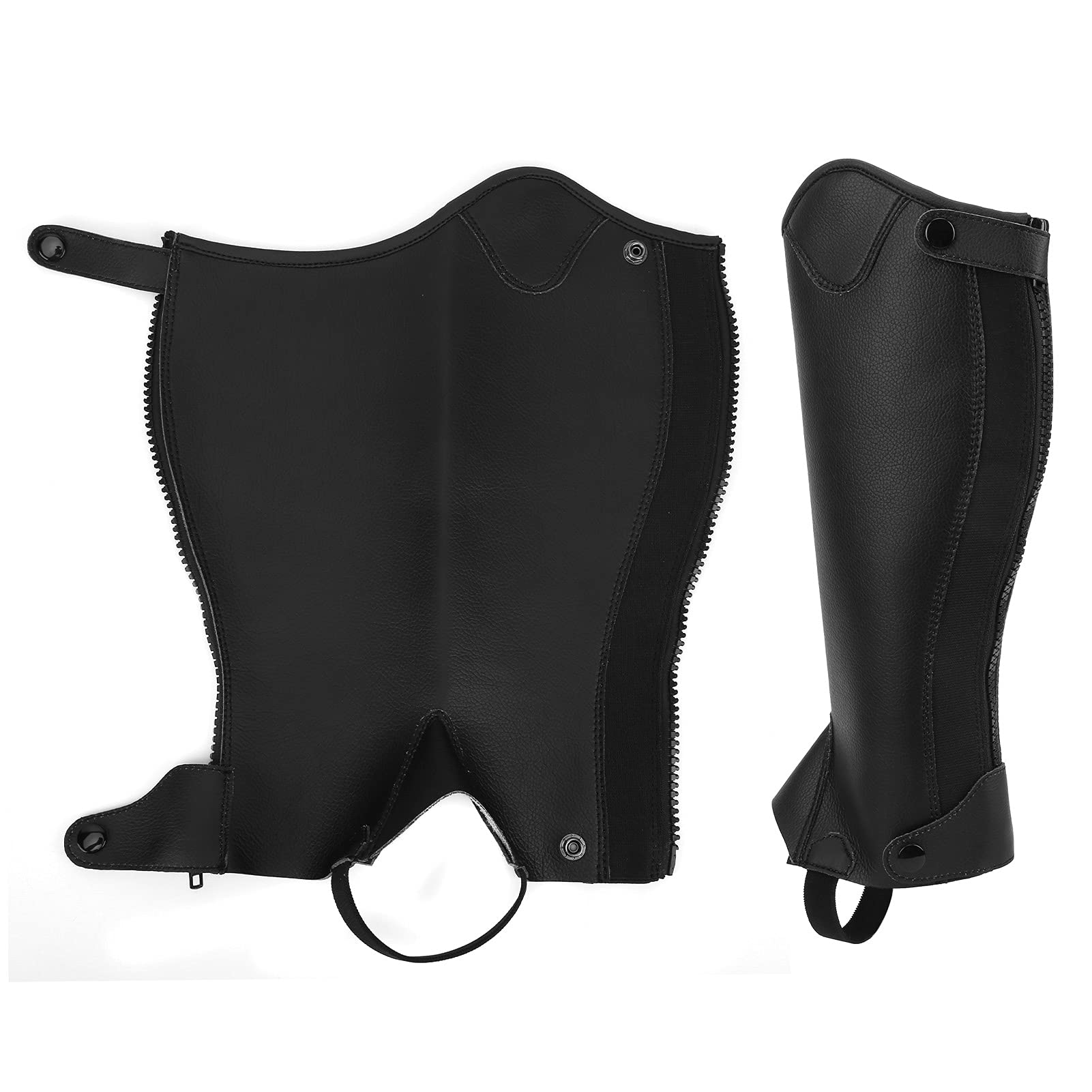 Rosvola Mezzo Stivale Equitazione, Comfortevole Design, per Equitazione | Materiale super fibra, chiusura con cerniera su tutta la lunghezza, diverse misure disponibili