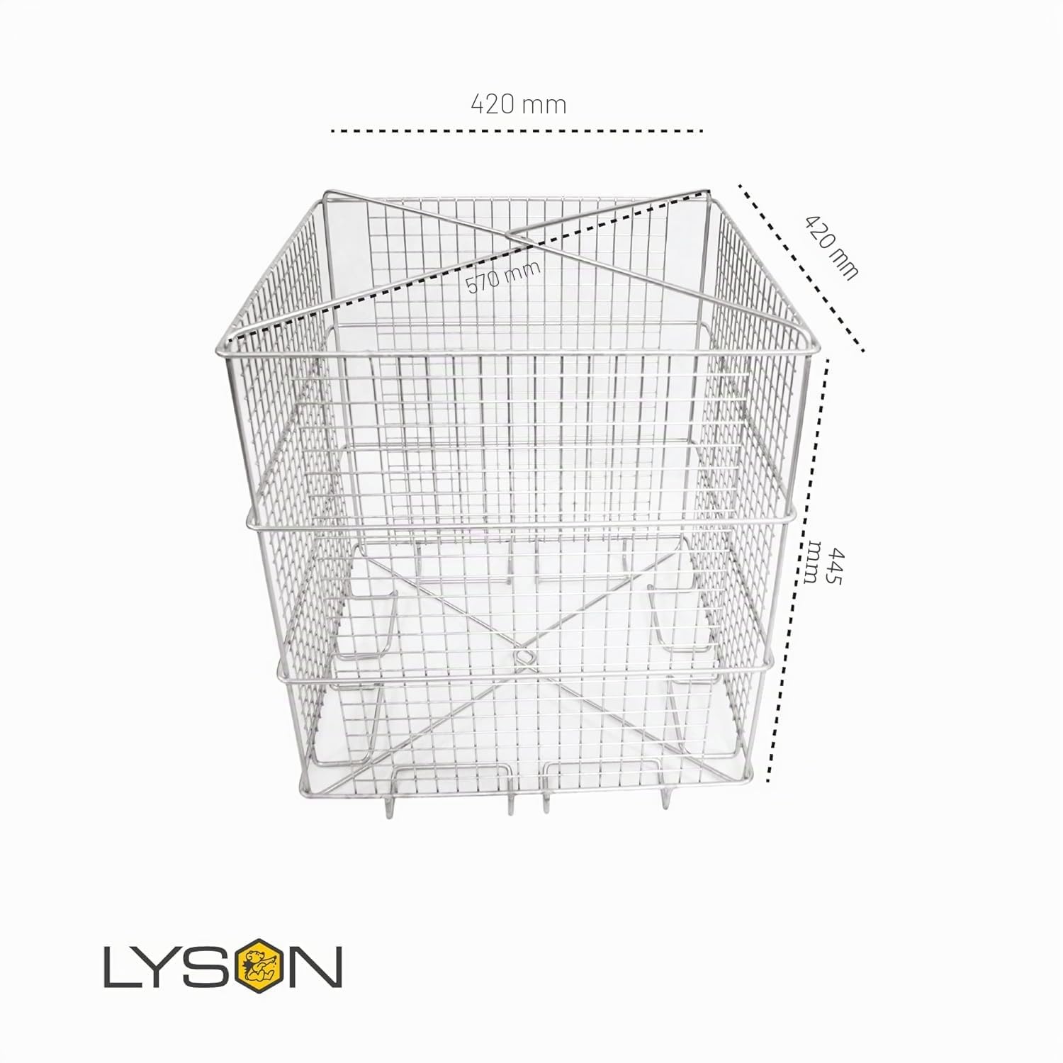 LYSON Extracteur de Miel Ø600 électrique Universel Essoreuse à miel 4 rayons à commande électrique en Acier Inoxydable Résistant aux Acides Extracteur Tangentiel pour 4 cadres
