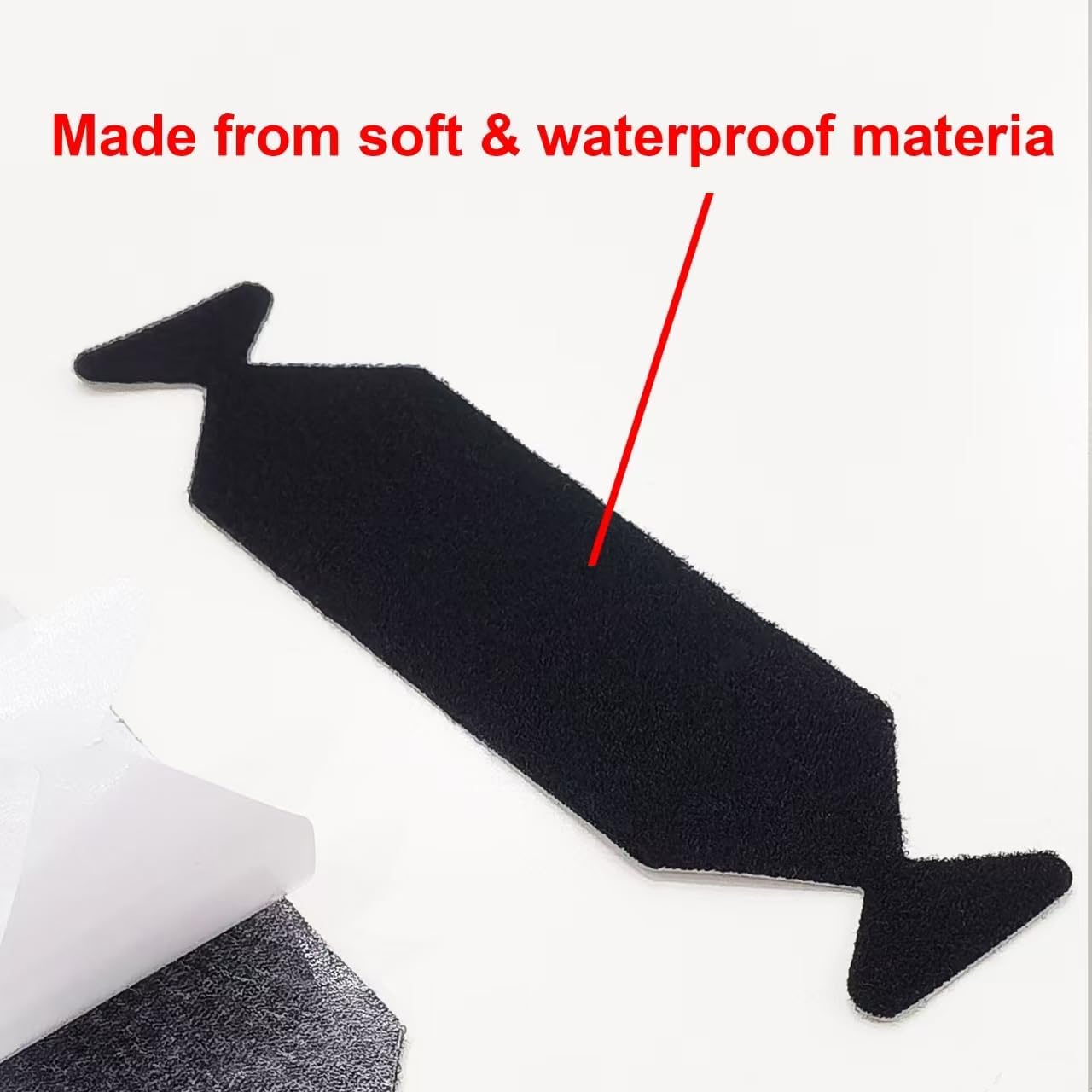 Scraper to Replace Suede Patch，Black Flannelette Stick Cloth，Automotive Film Construction Scraper，Wallpaper Decal Scratching Board, (20 pcs + 1scraper), Black