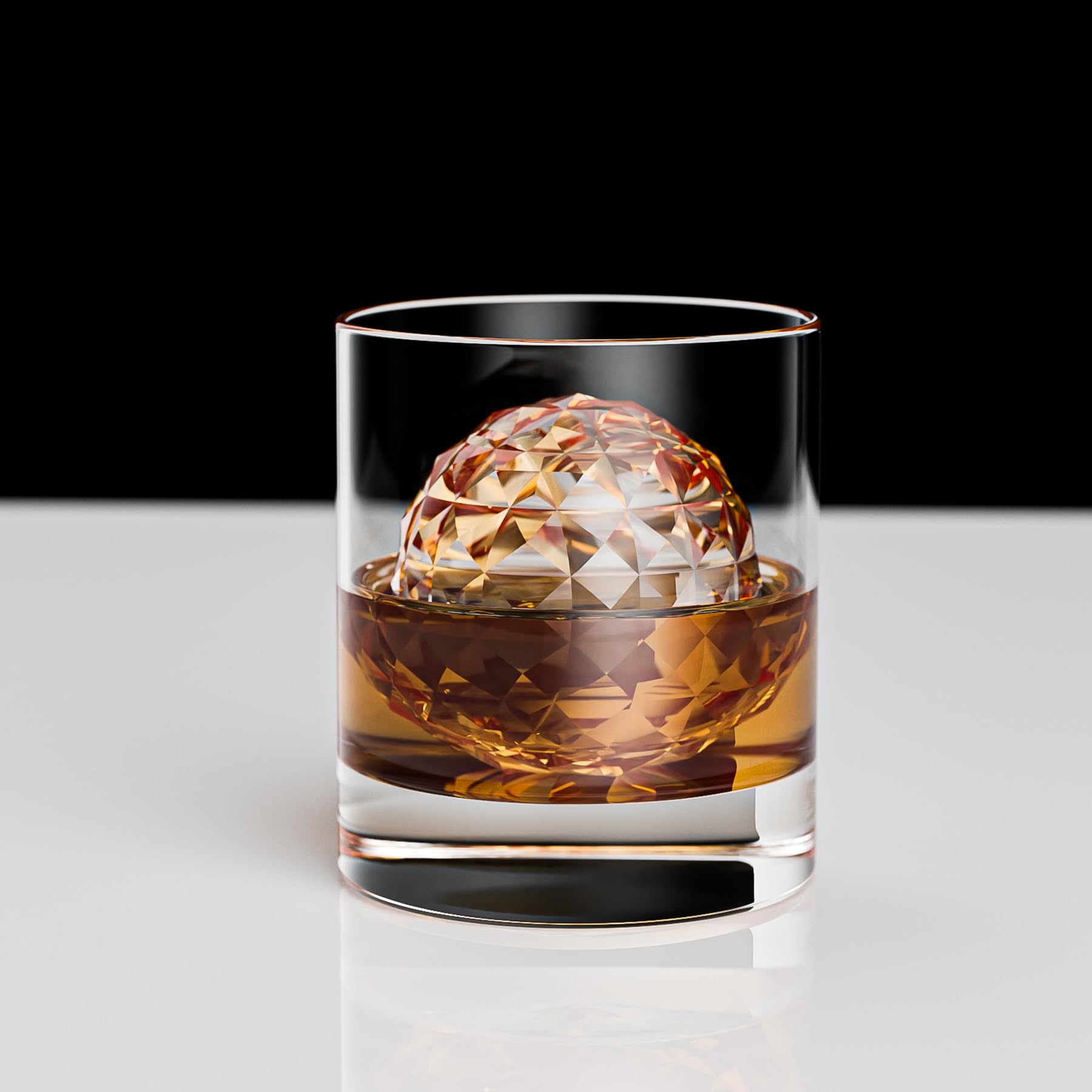 Bangp Transparente Eiskugelform, kristallklare Eiswürfelbereiter, 8 markante 5,1 cm klare Kugel-Eiswürfel für Cocktails und Getränke, lustige Formen, Eiskugelform, Whisky-Geschenke für Männer