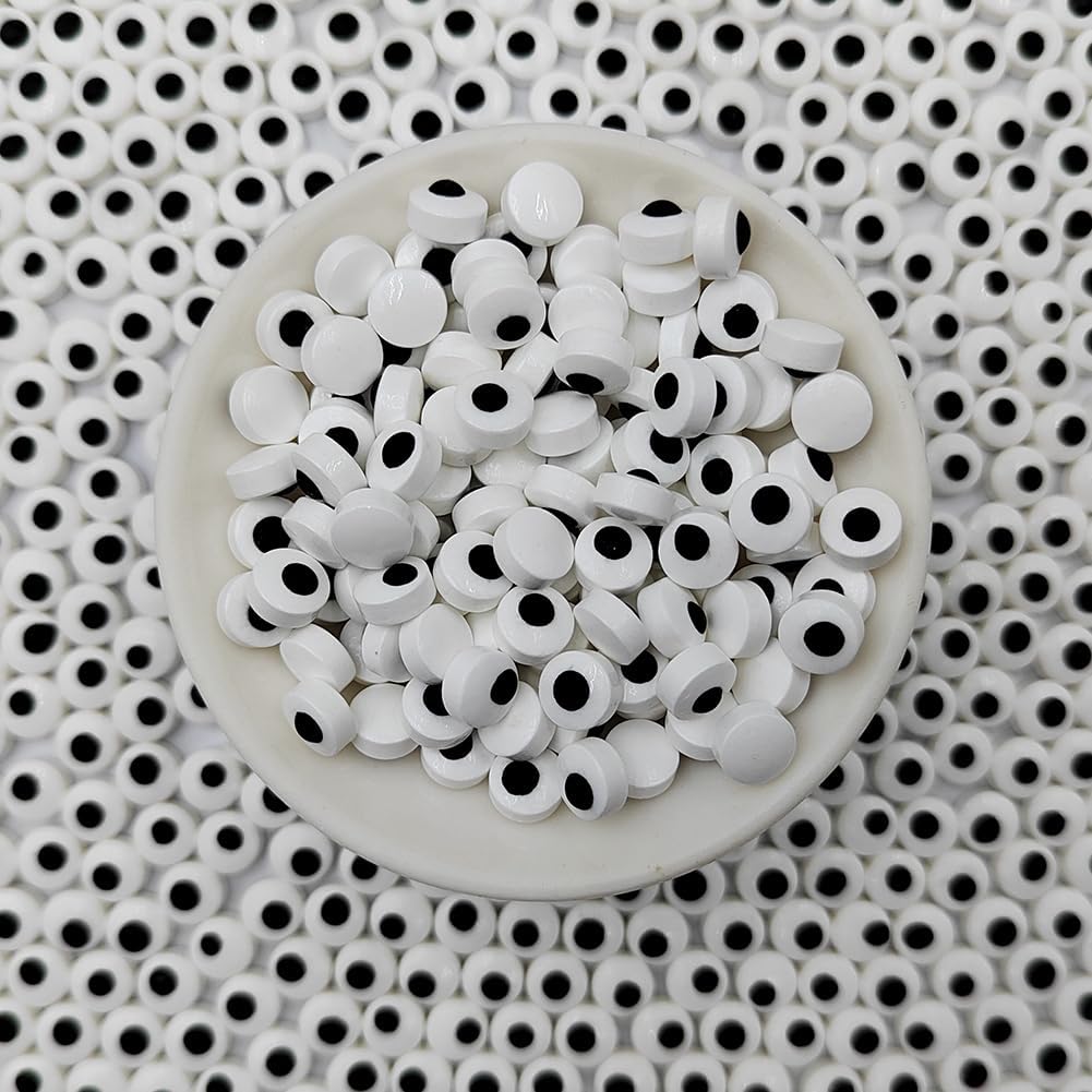 Homankit Edible Candy Eyeballs Eye Sprinkles for Cake Decorating, 7 mm Mini Eyeballs Sprinkles for Halloween Cupcake Toppers Baking Cookie Ice Cream Decorations Christmas Supplies