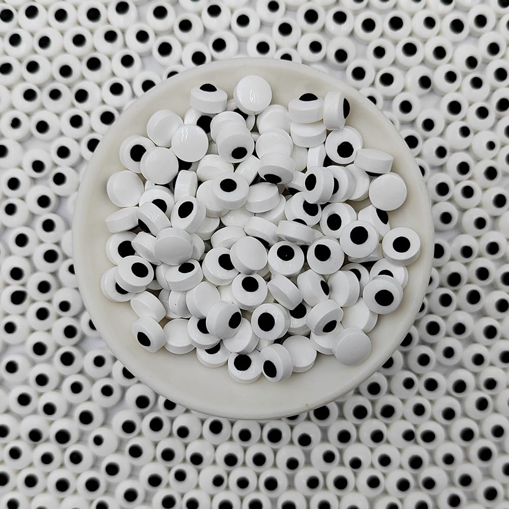 Homankit Edible Candy Eyeballs Eye Sprinkles for Cake Decorating, 7 mm Mini Eyeballs Sprinkles for Halloween Cupcake Toppers Baking Cookie Ice Cream Decorations Christmas Supplies