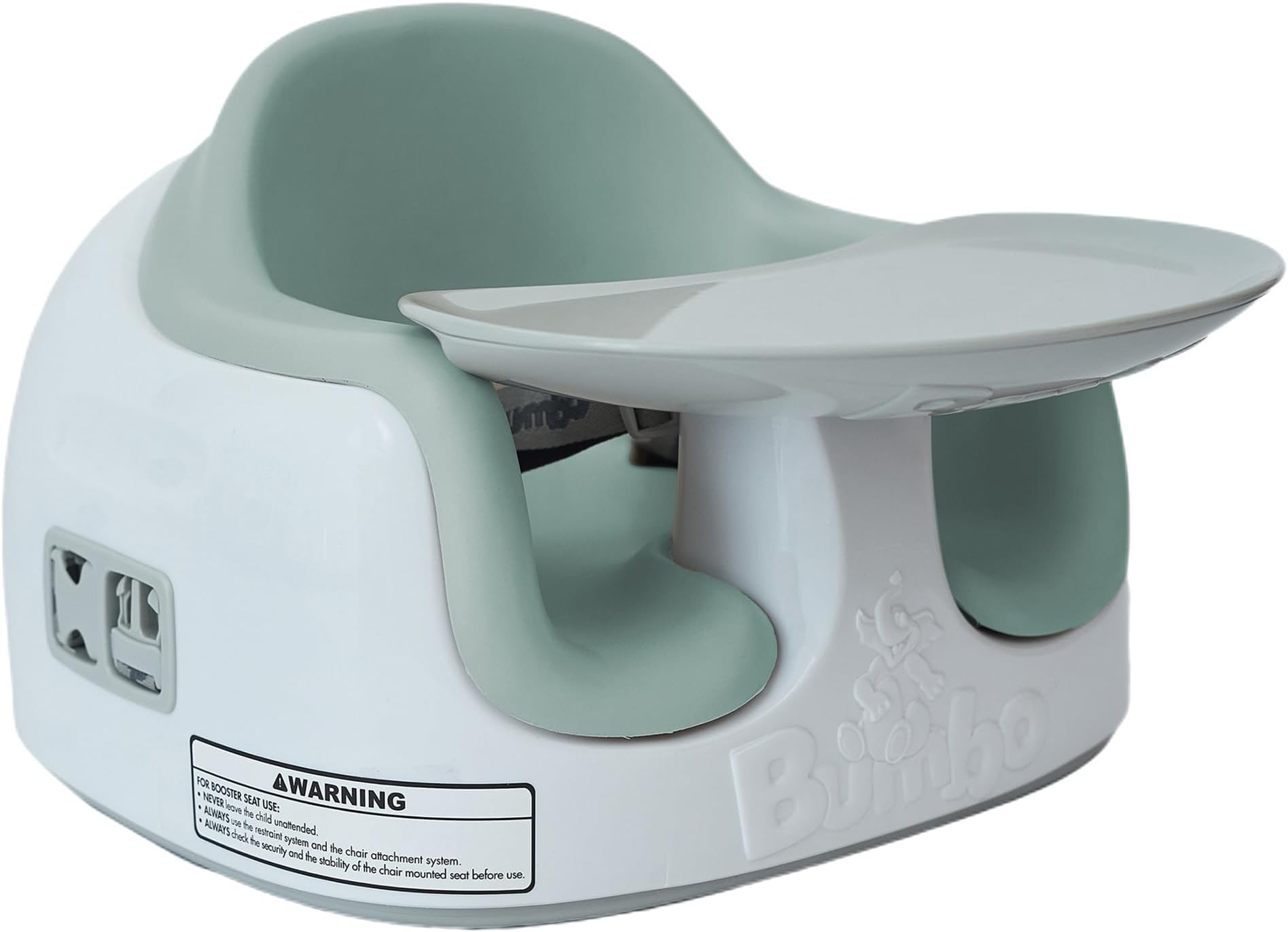 Bumbo 3-in-1 Multi-Seat for 6 to 36 Months, Travel Baby and Infant Feeding & Play Floor Seat, Agave - All-in-One Portable Booster with Dining Tray & Toddler Kitchen High Chair