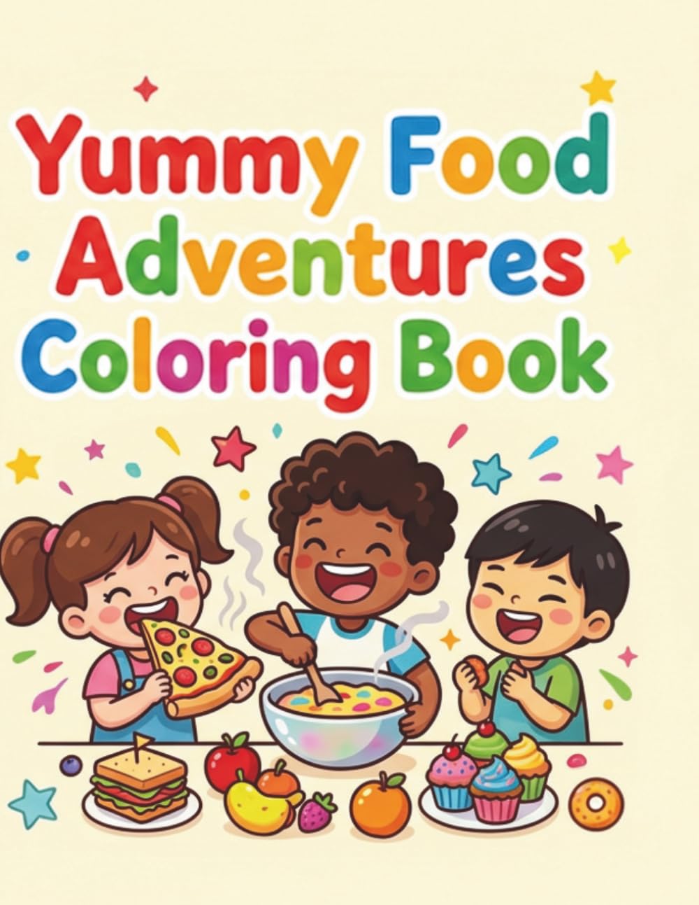 Yummy Food Adventures Coloring Book